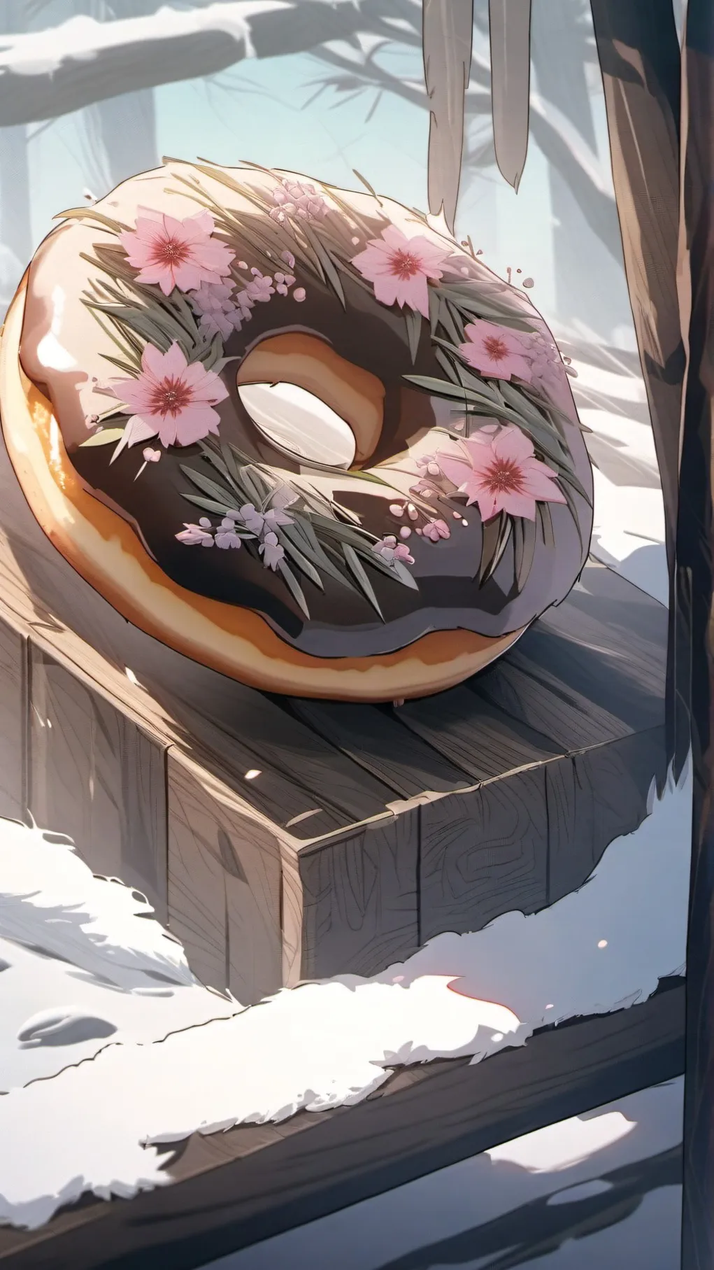 ai character: Doughnut background