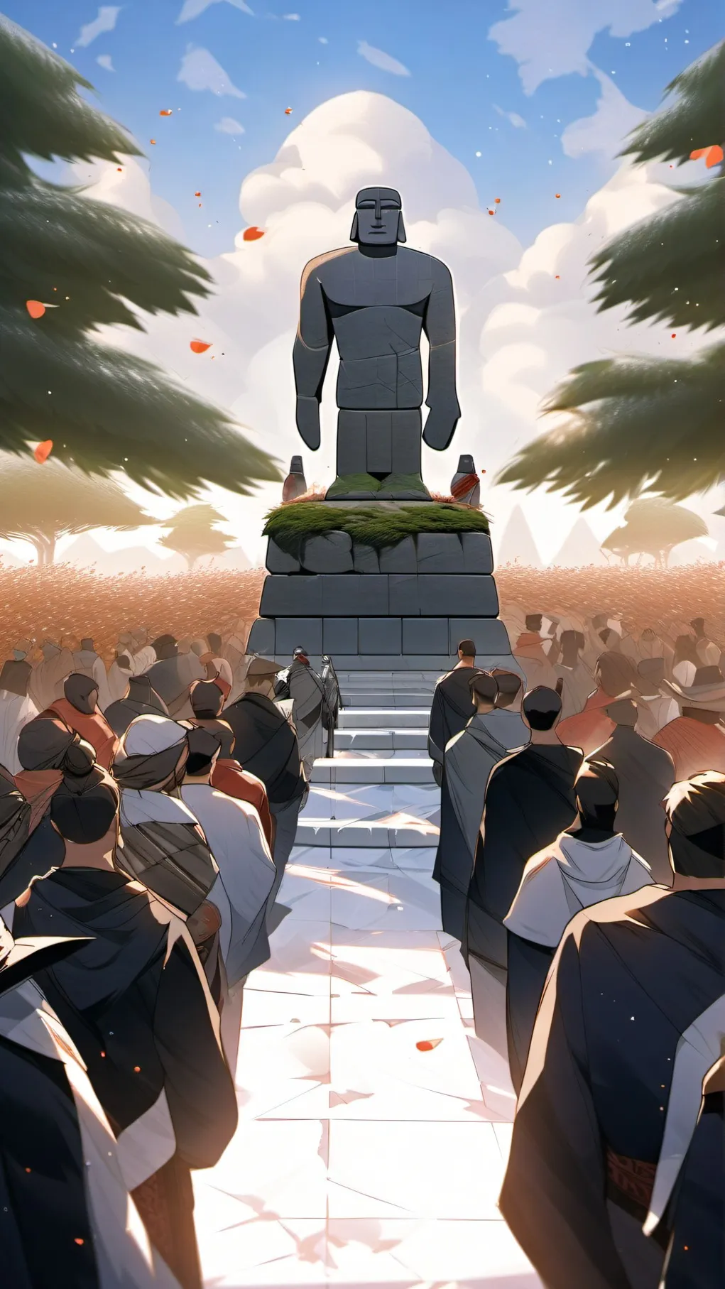 ai character: MOAI background