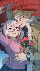 ai character: Fuyumi x Hawks background