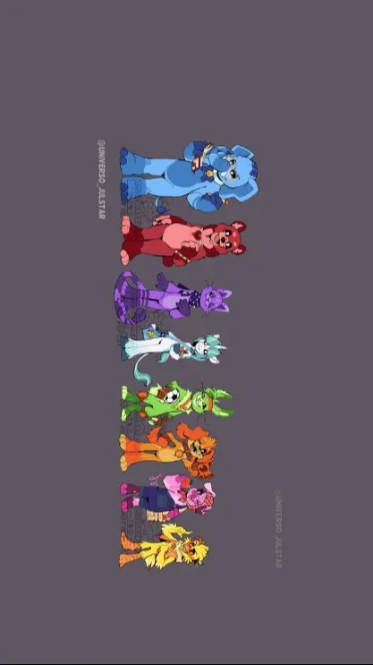 ai character: Smiling Critters background