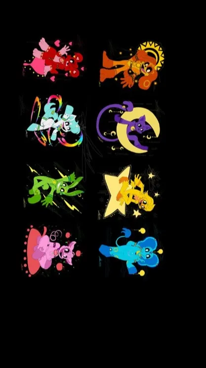 ai character: Smiling Critters background