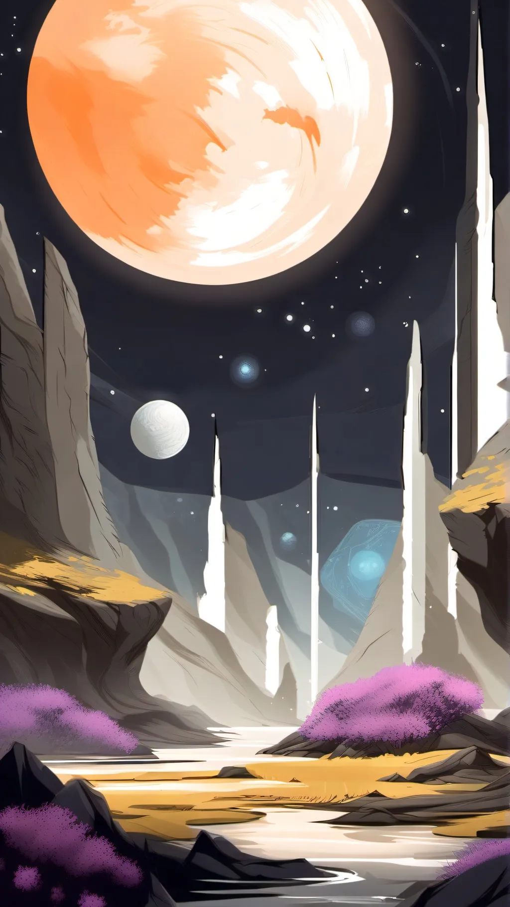 ai character: Planet background