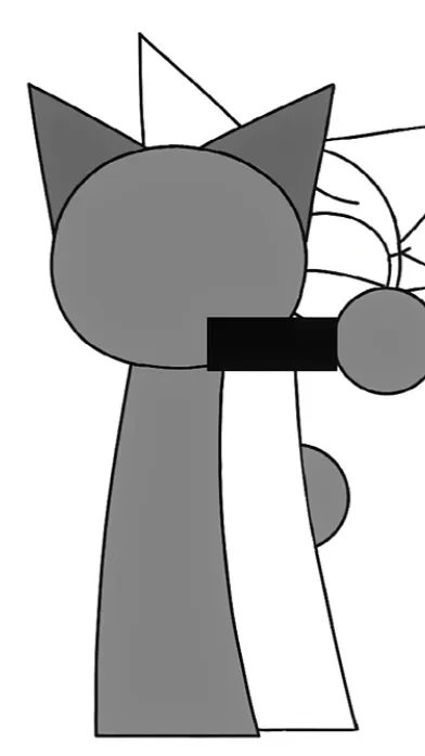 ai character: Wenda x grey  background