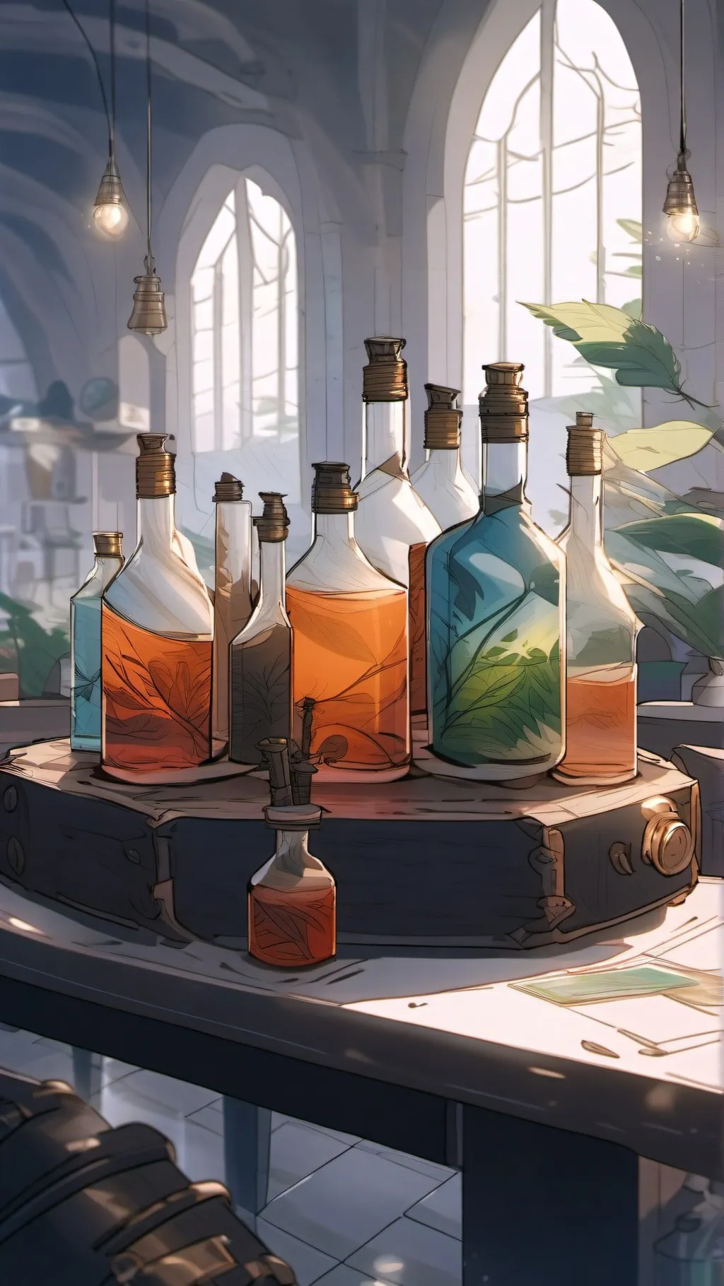 ai character: Fpe Science AU background