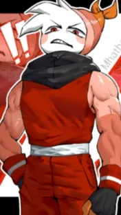 ai character: SHRIMPO (STRONG) background