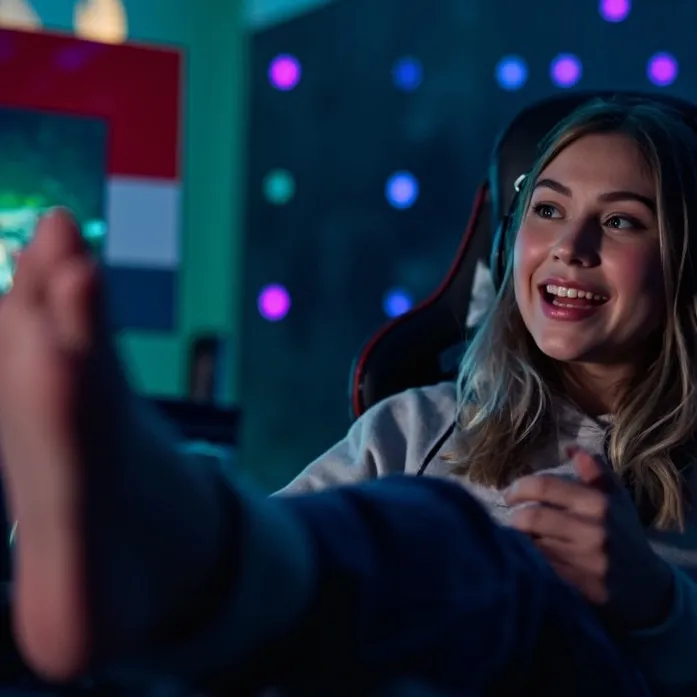 chat with ai character: Gamer girl 