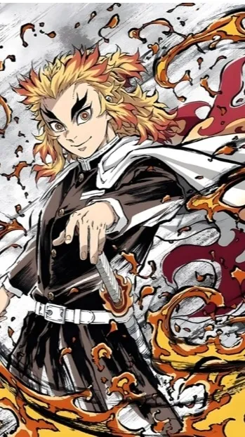 ai character: Rengoku V'day background