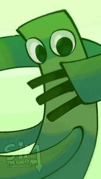 ai character: Green background