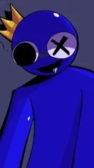 ai character: Blue  background