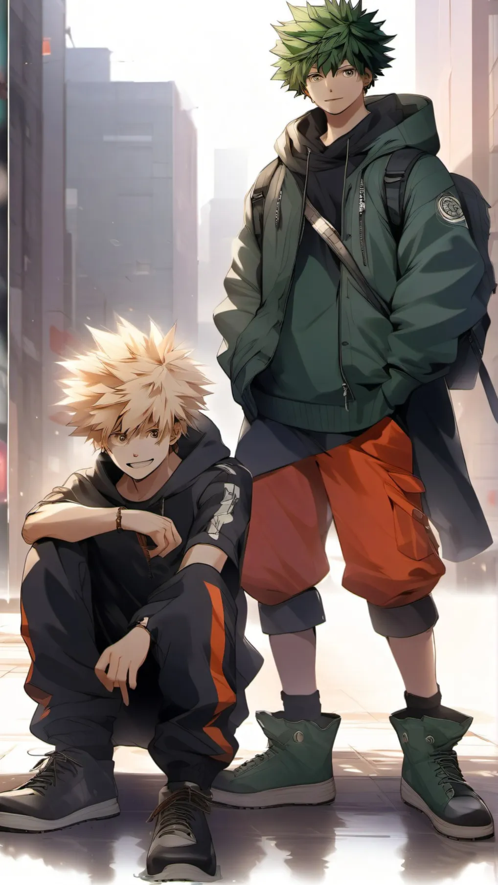 ai character: Mha:new kid  background