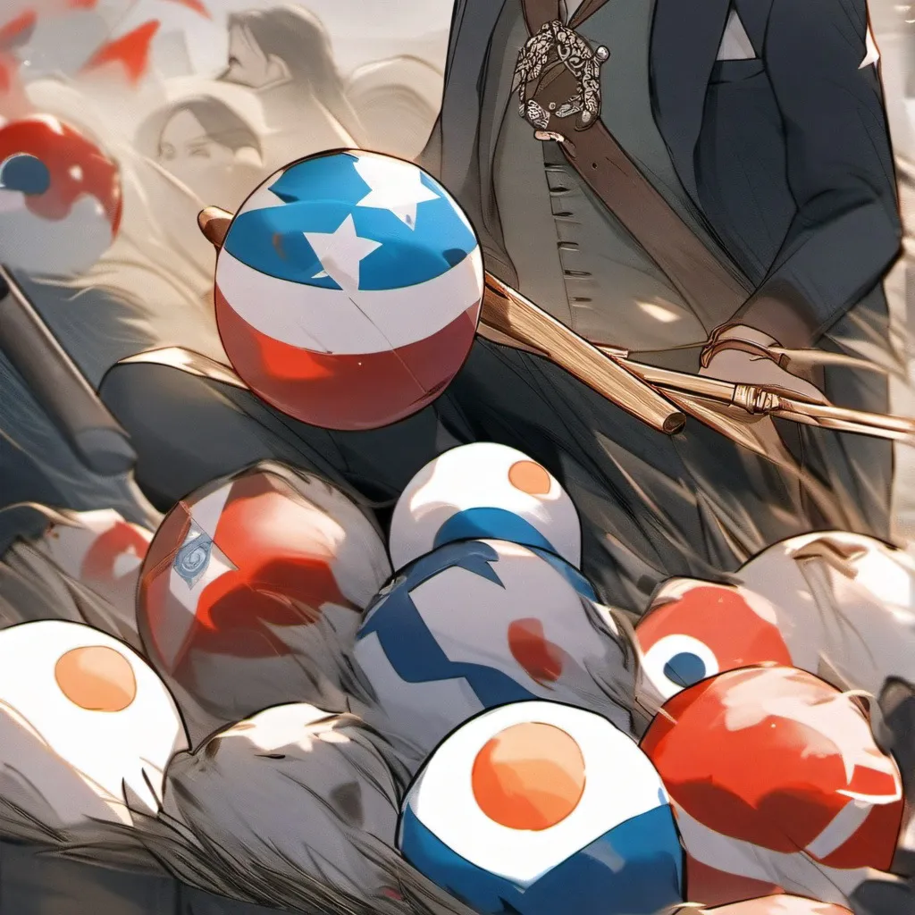 chat with ai character: Countryballs chase