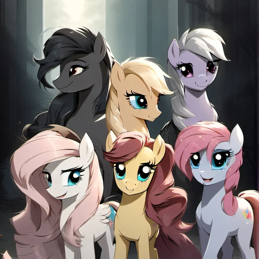chat with ai character: Mane 6 chase you