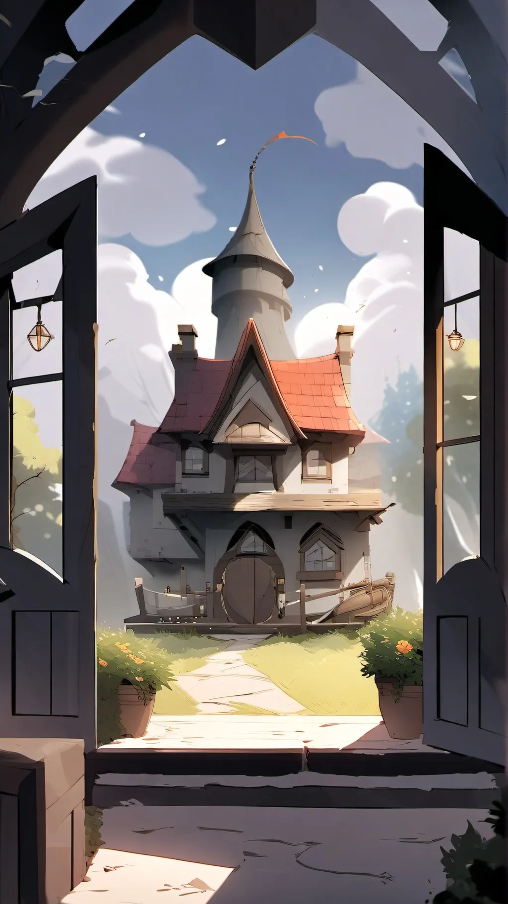 ai character: Ponyville background