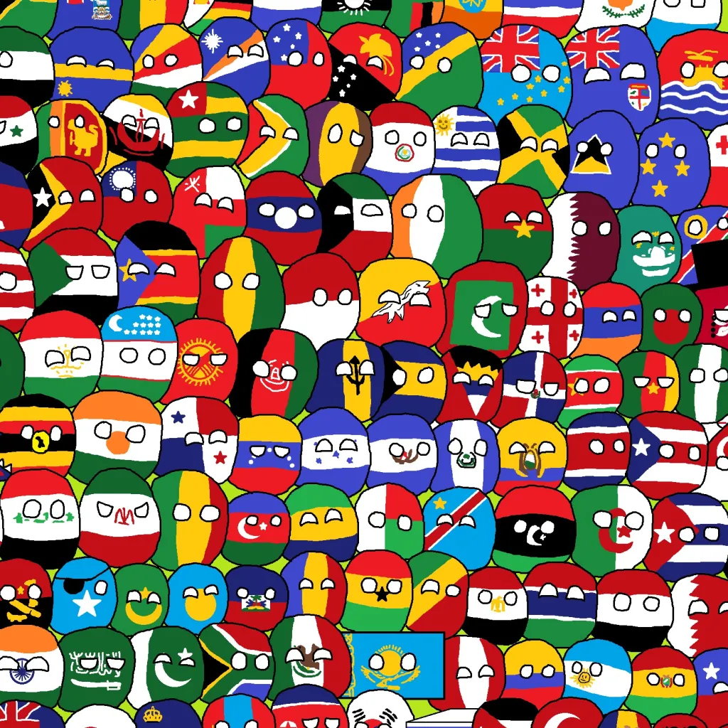 chat with ai character: Countryballs