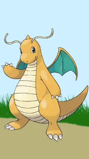 ai character: Dragonite background
