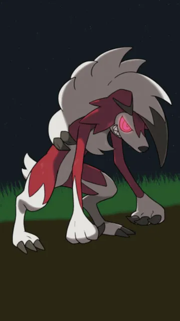 ai character: Lycanroc  background