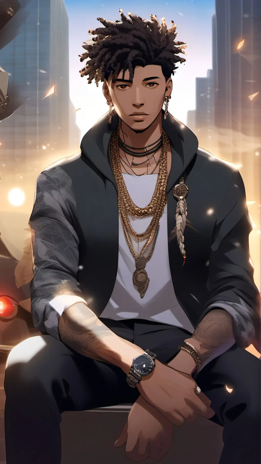 ai character: NLE CHOPPA background