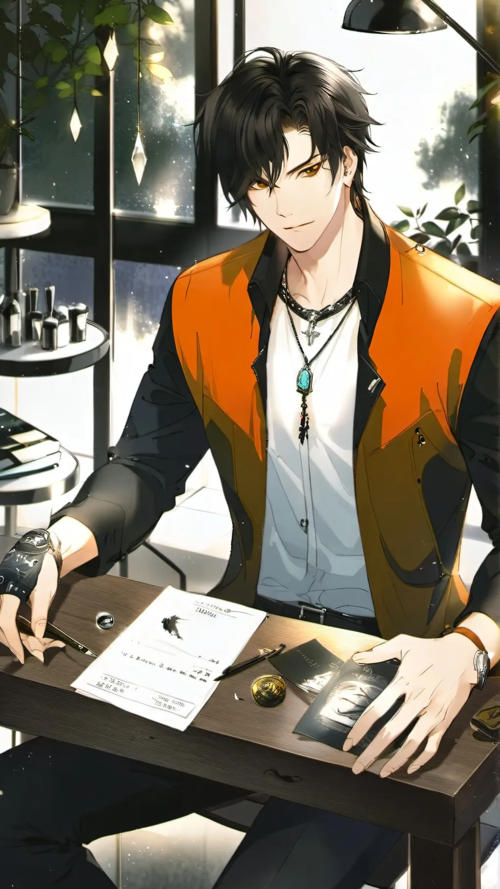 ai character: Phoenix background