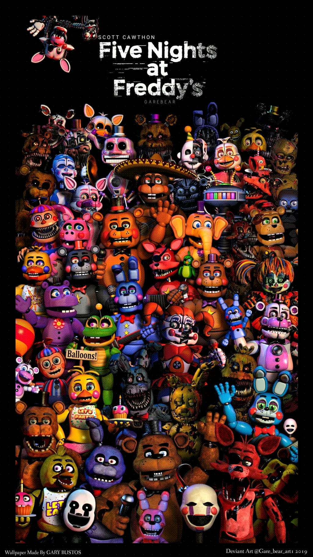ai character: all of FNAF!!!!!!! background