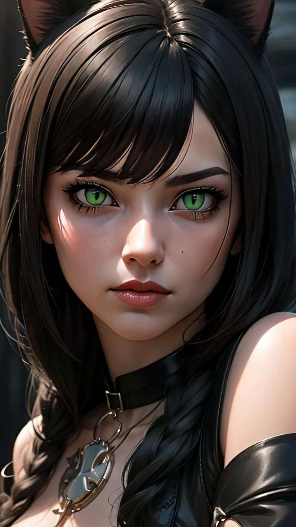 ai character: Corvina Vesta  background