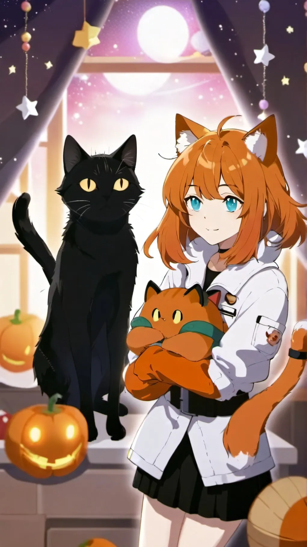 ai character: CometstarStardust background