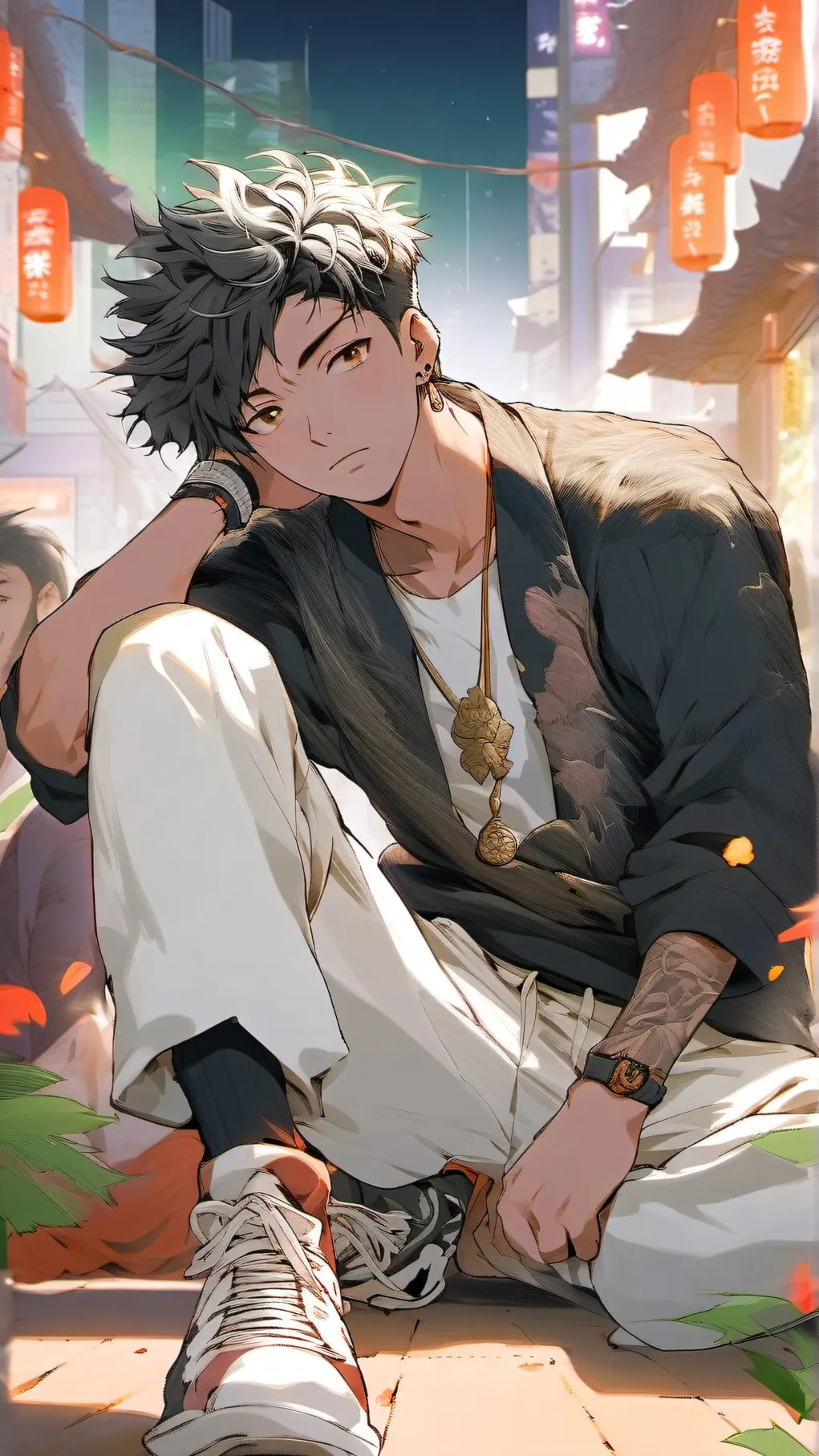 ai character: mha x jjk sleepove background