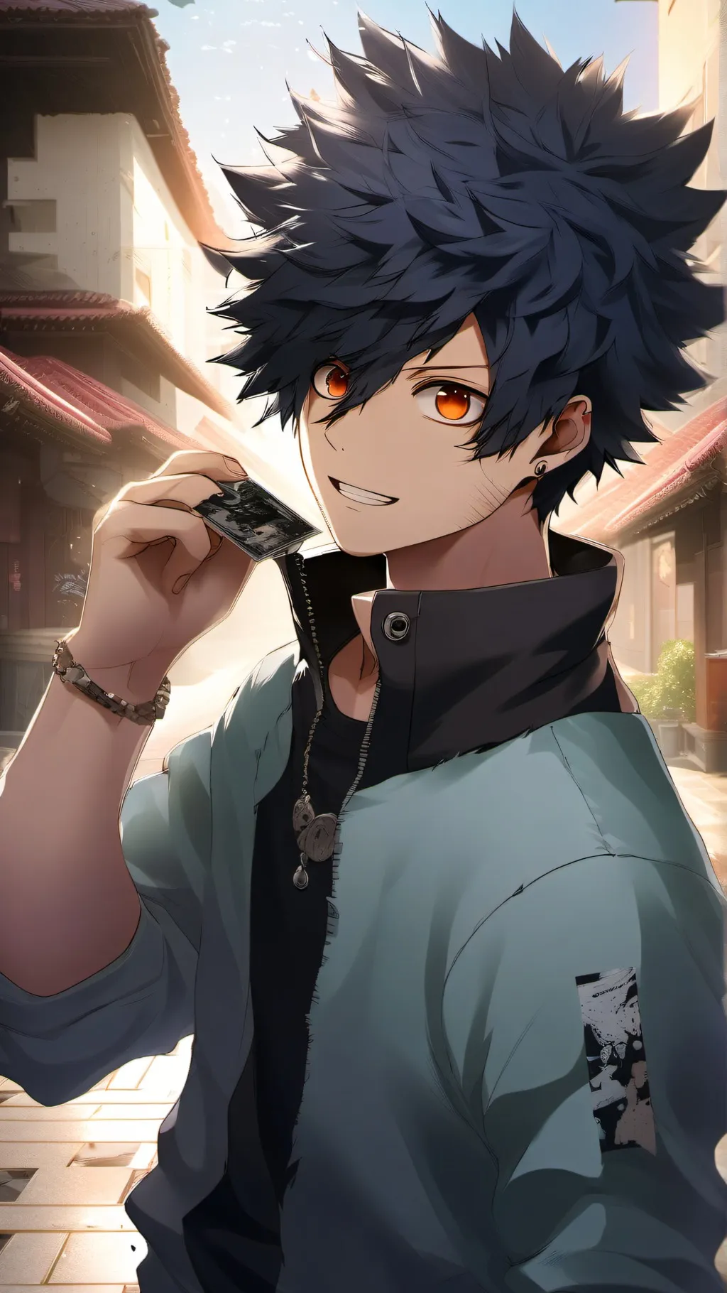 ai character: Mha Dabi hicky?!?! background