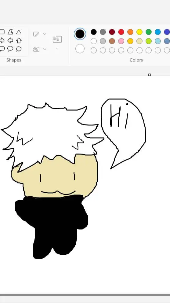 ai character: GOJO cute one background