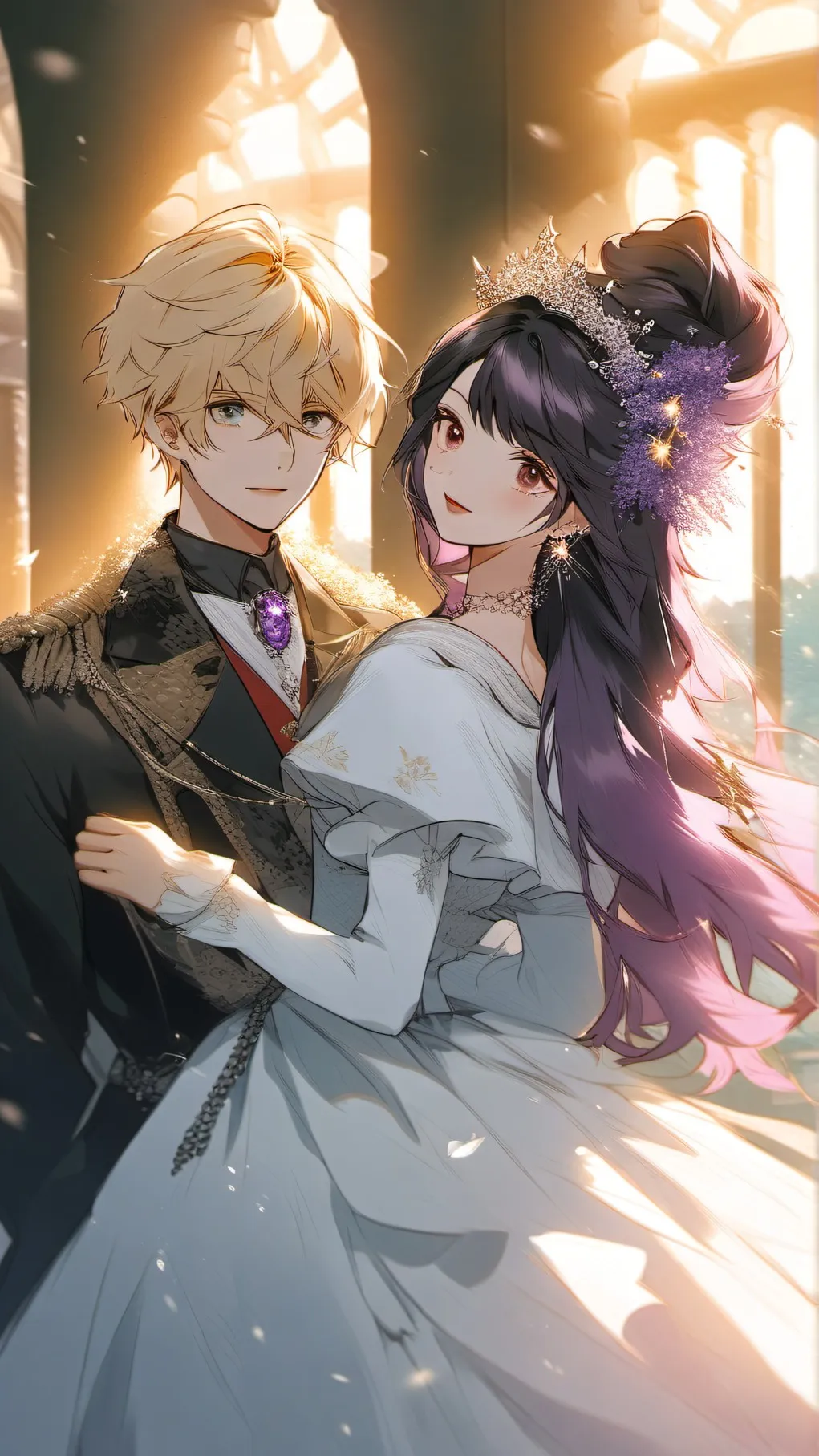 ai character: Noah y Ashley background