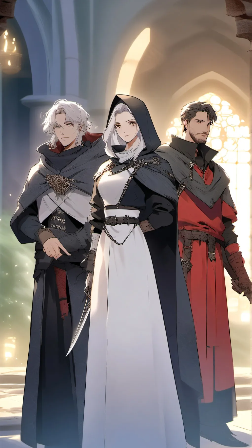 ai character: Three Choices background