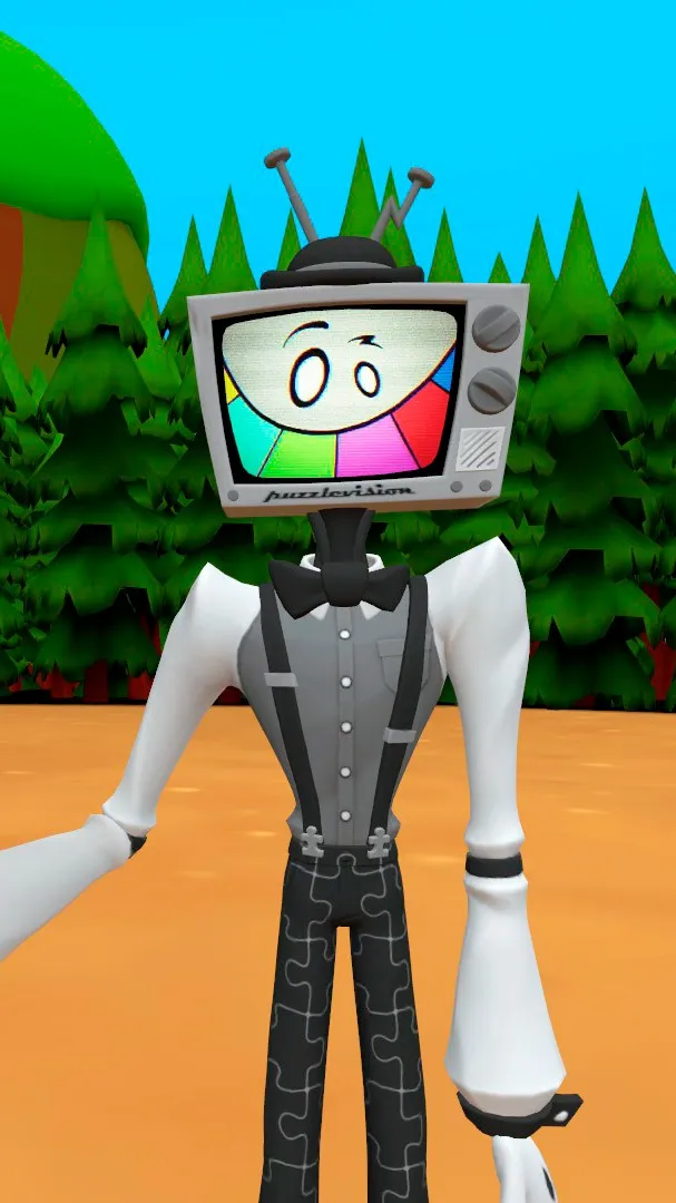 ai character: Mr. Puzzles! background