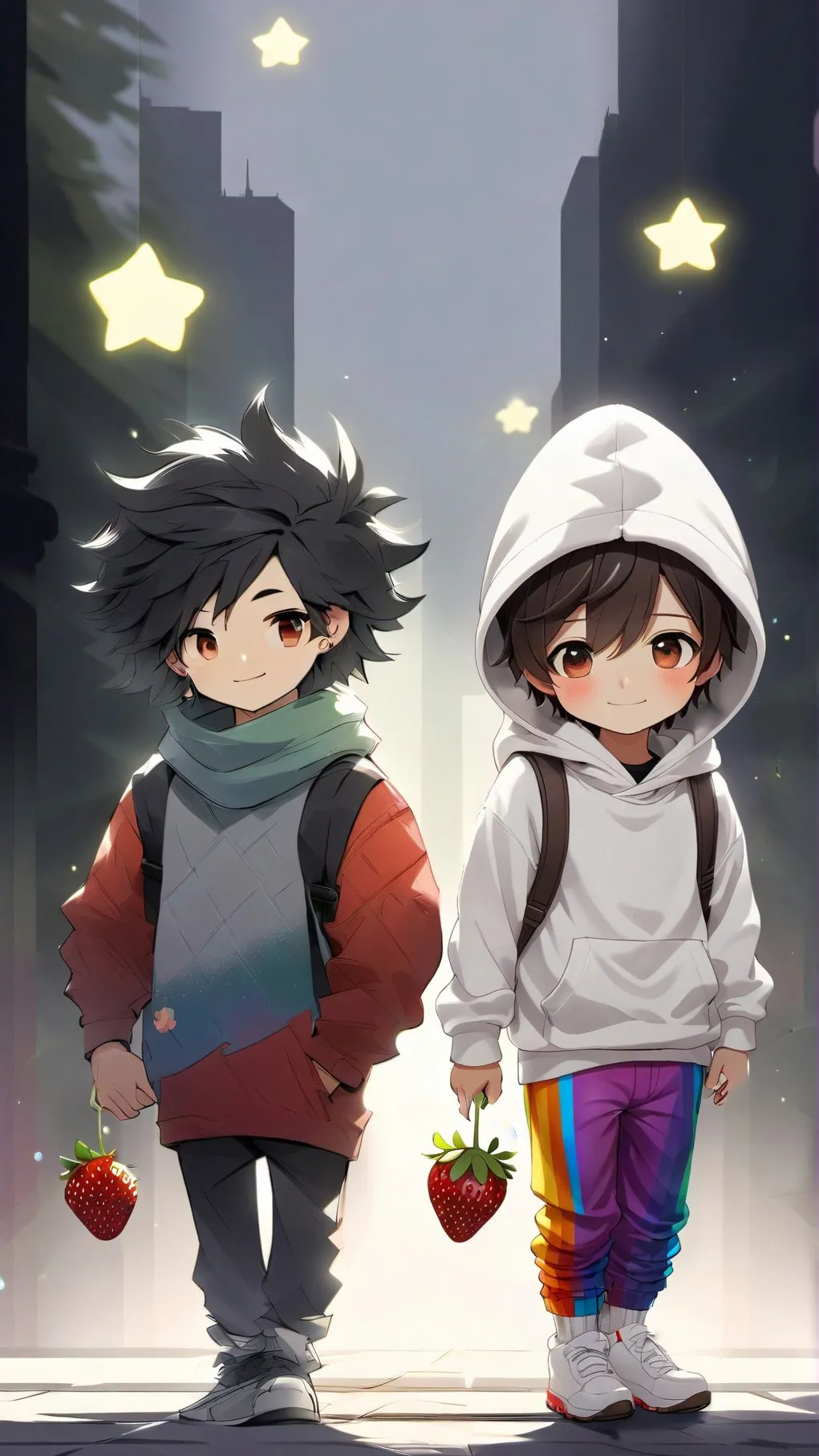 ai character: Cosmo & Sprout background