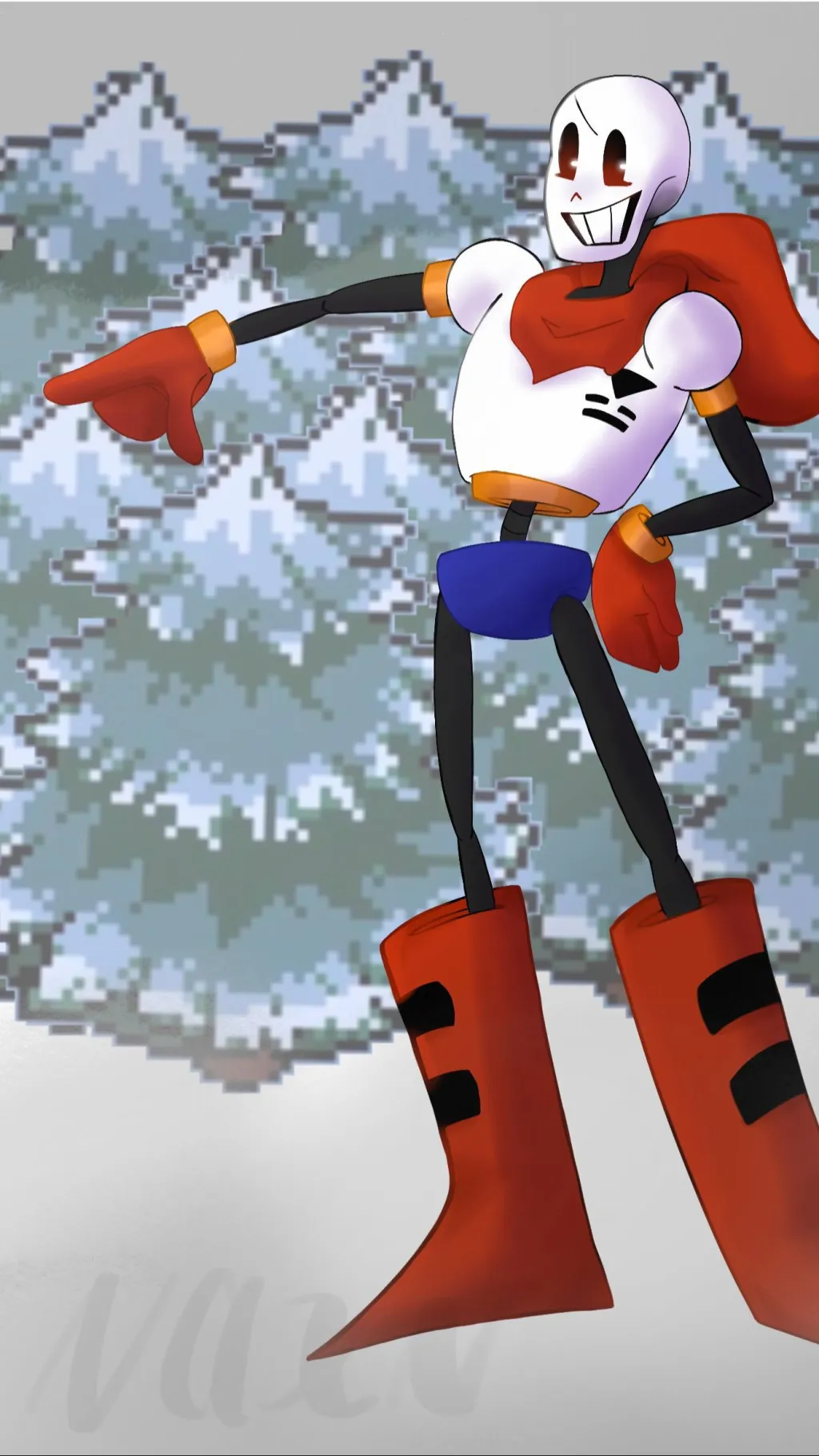 ai character: Papyrus background