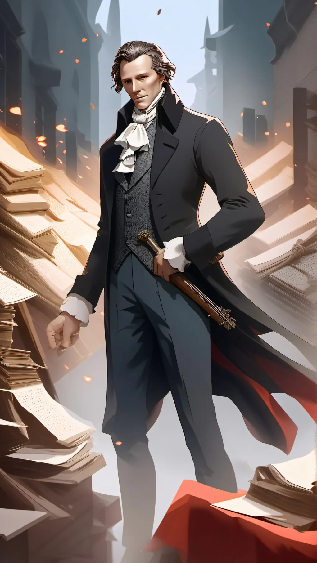 ai character: Patrick henry background