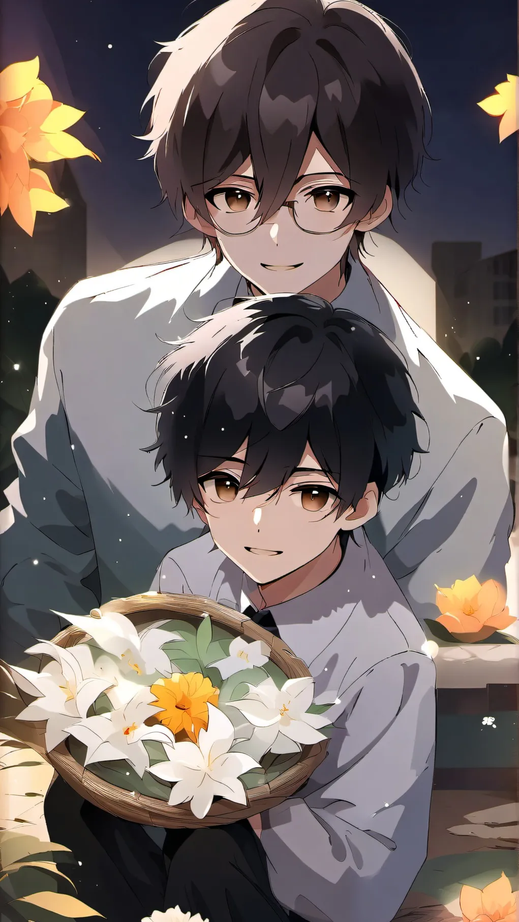 ai character: SKZ haunted house  background