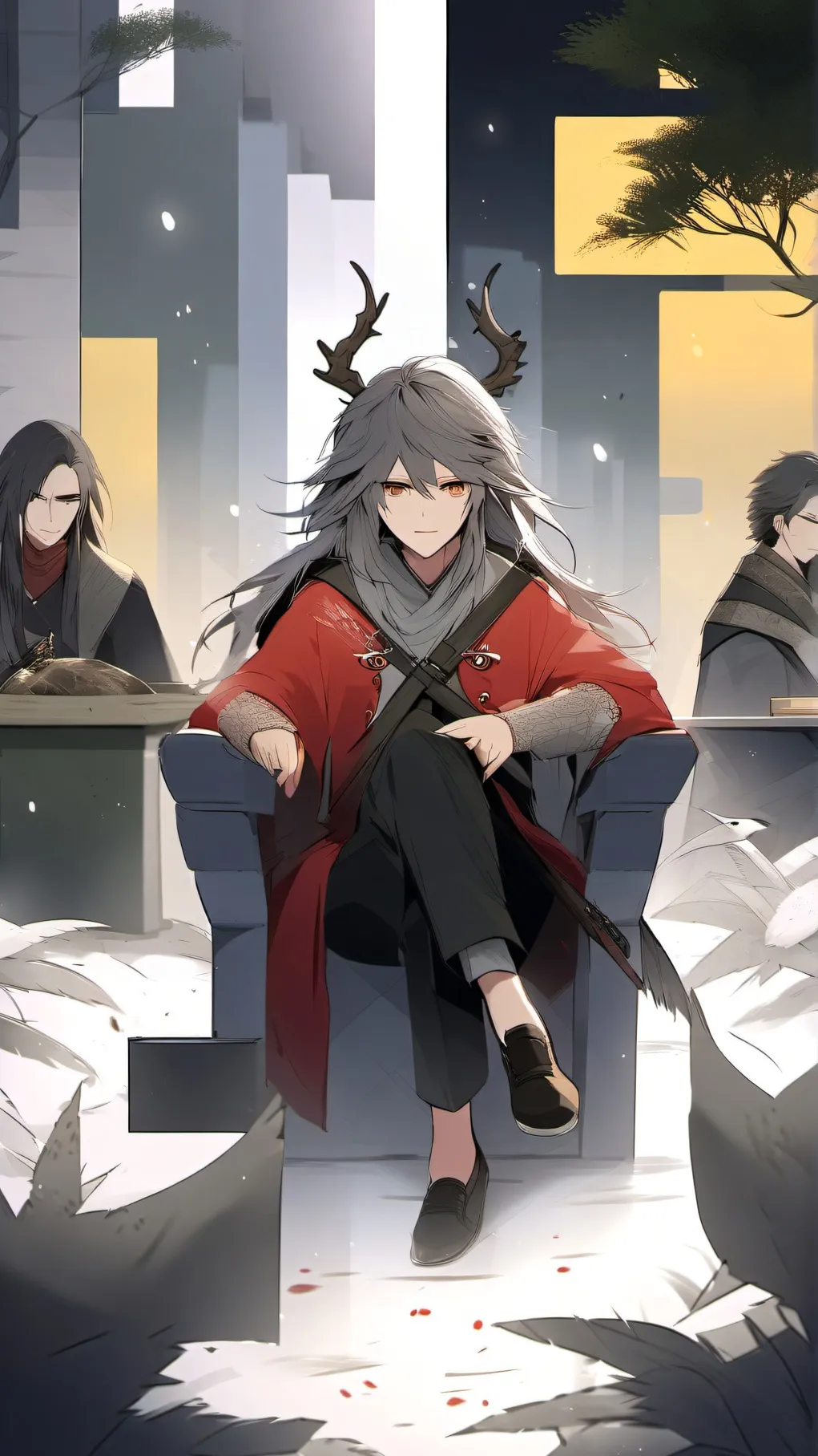 ai character: pintor background