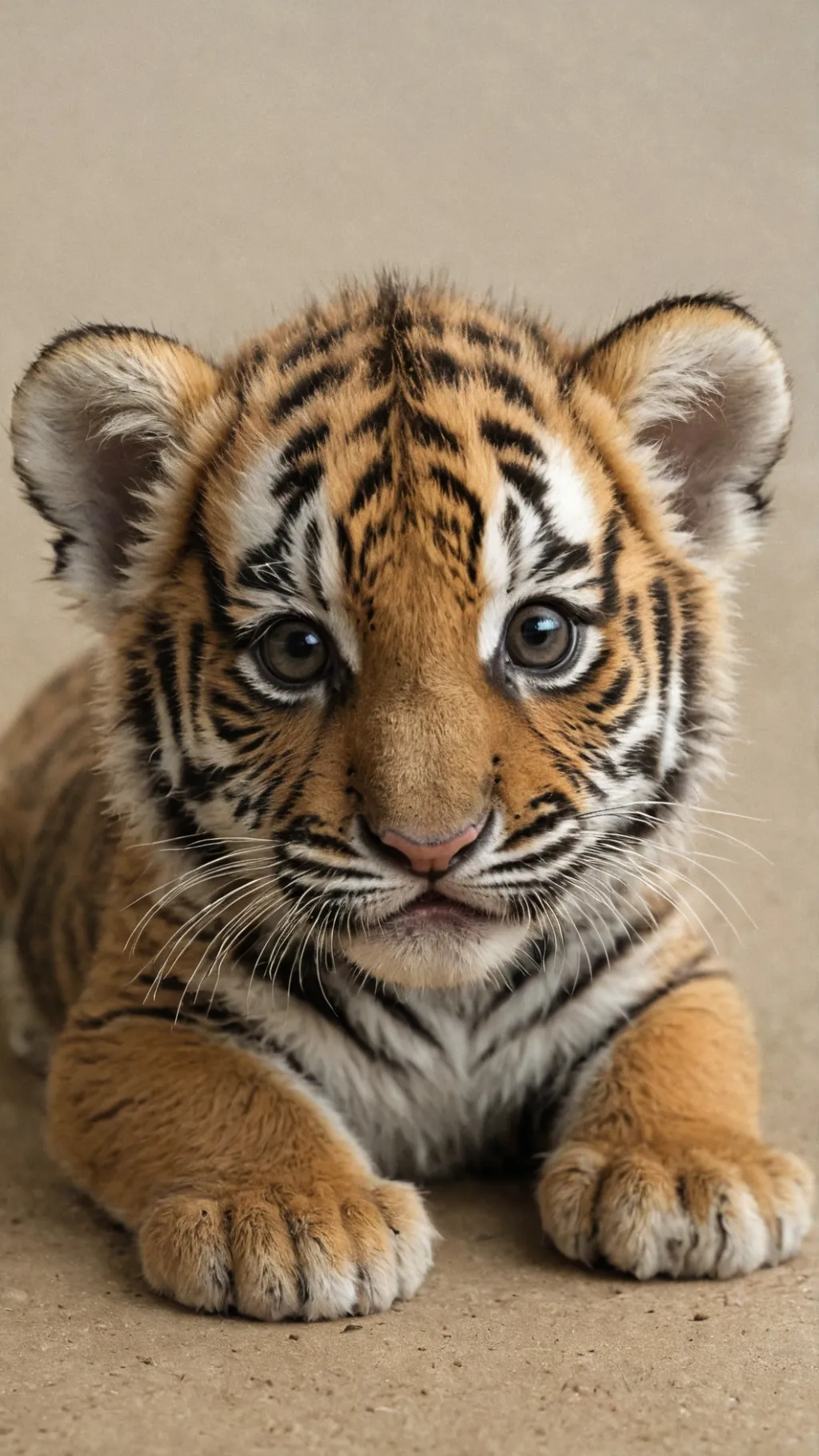 ai character: Baby tiger background