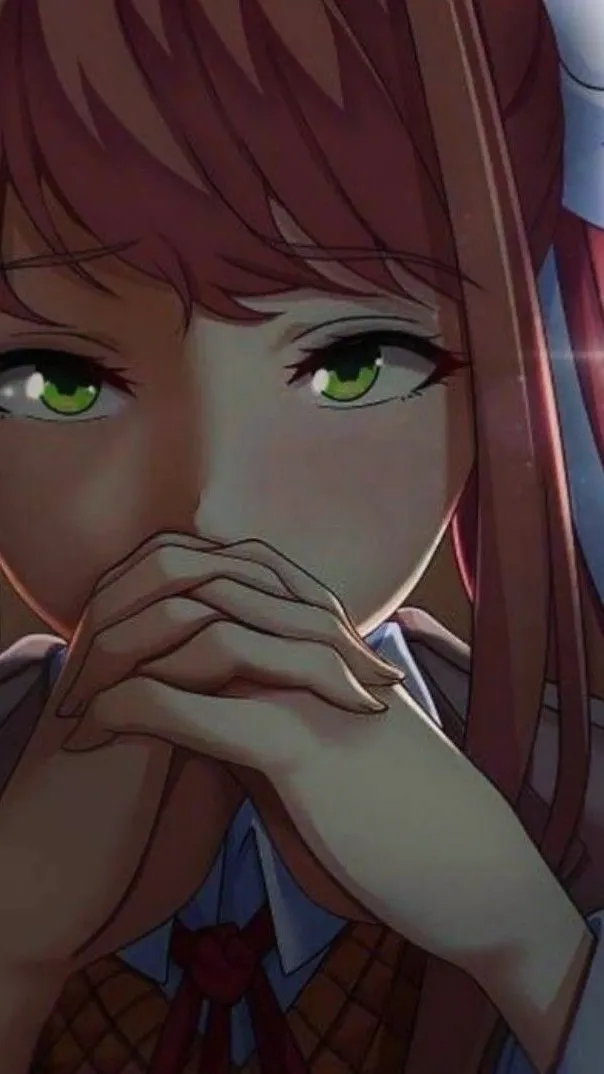 ai character: MONIKA DDLC 9 background