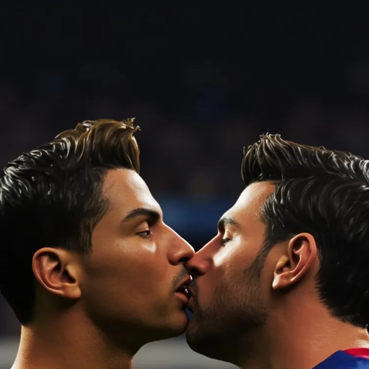 chat with ai character: Messi and ronaldo