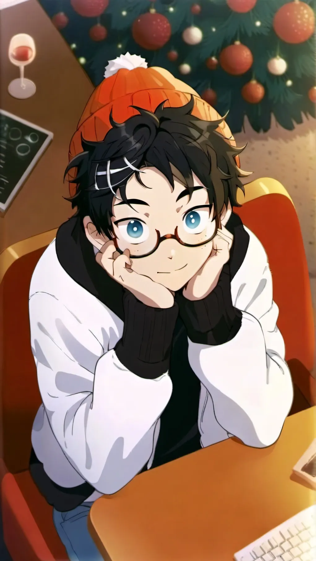 ai character: punching bag background