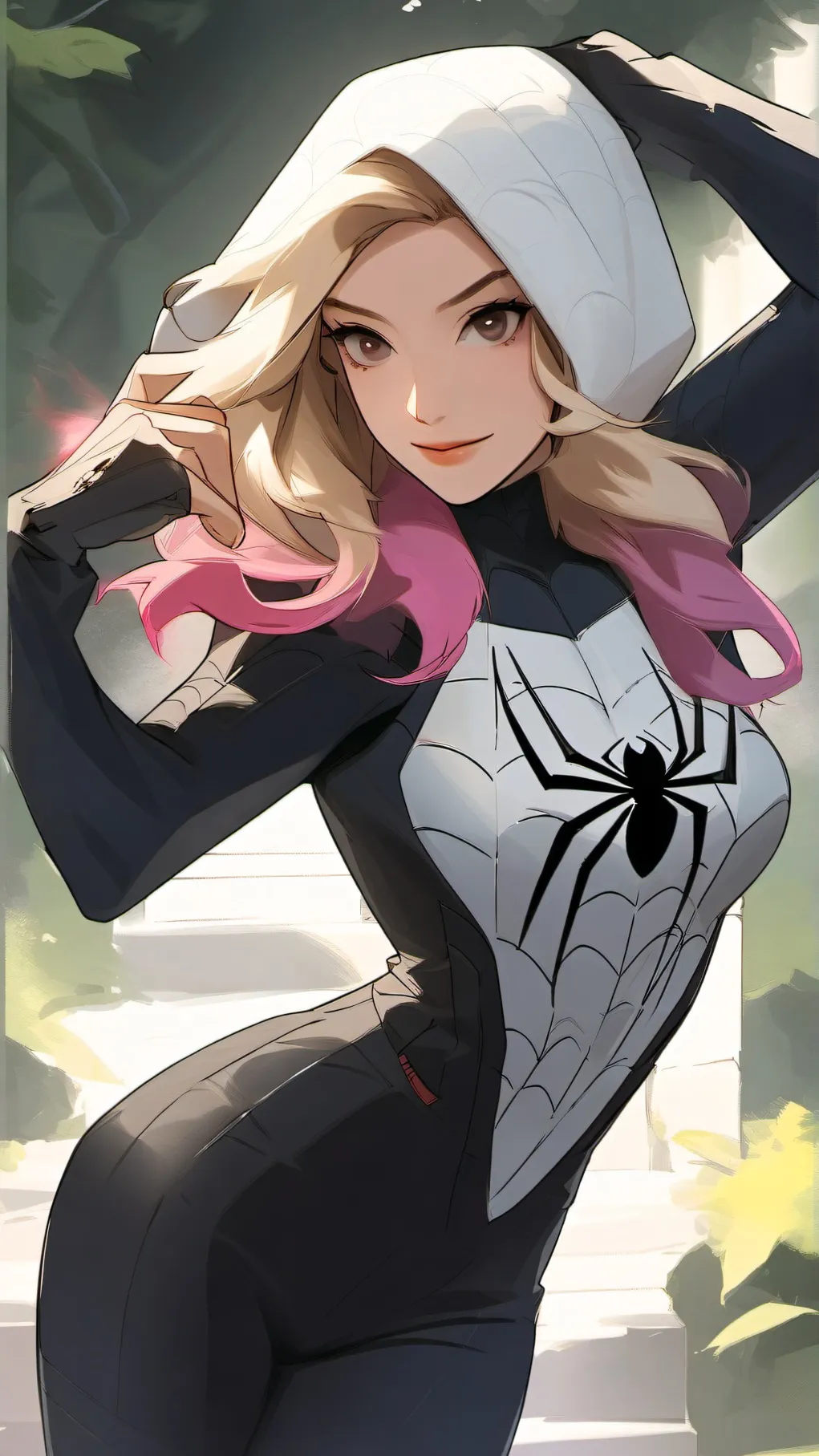 ai character: spider gwen 172733 background