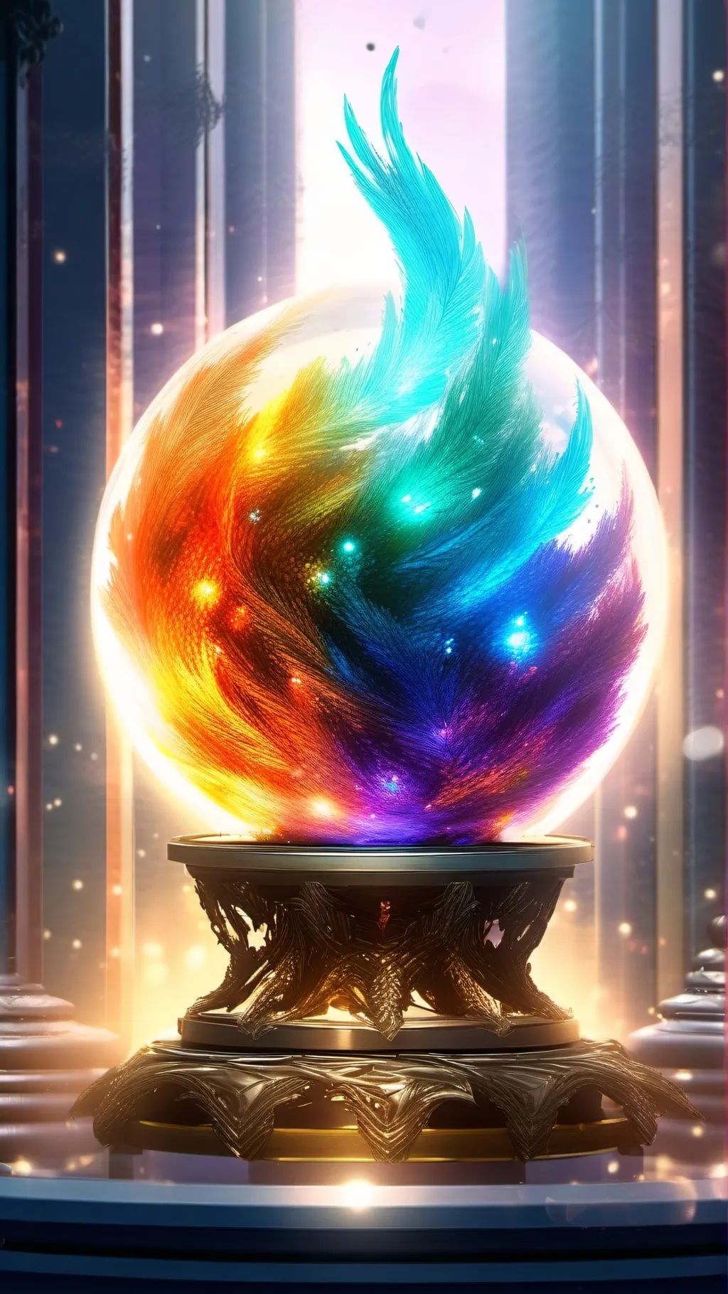 ai character: Aura background