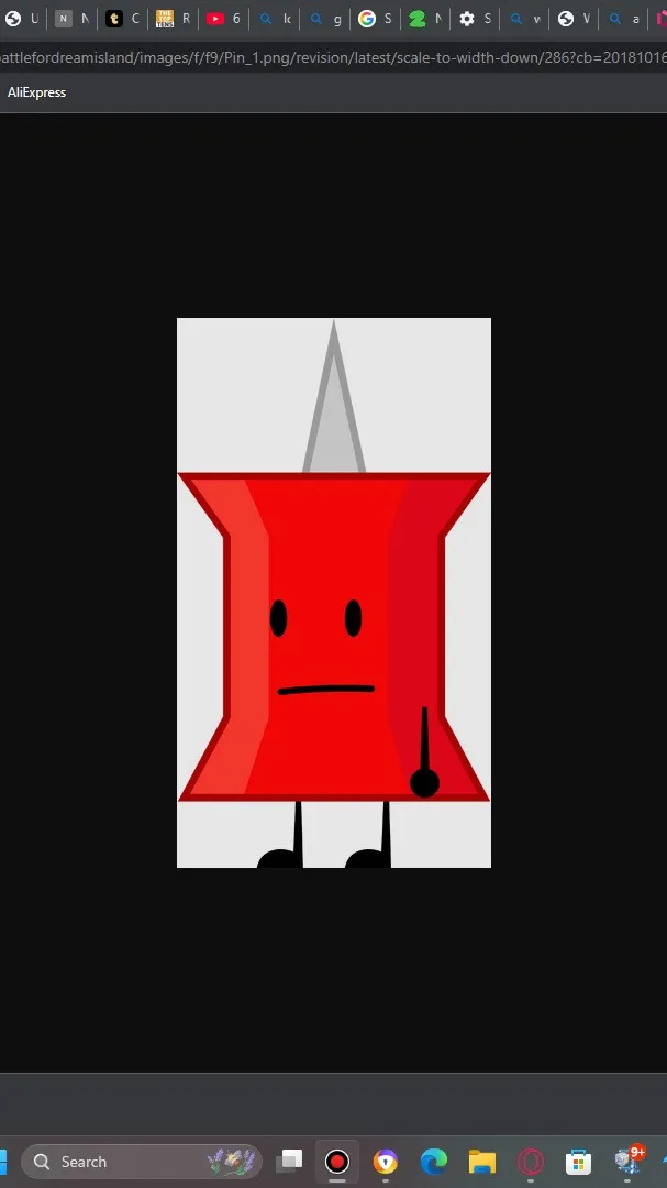 ai character: Pin background