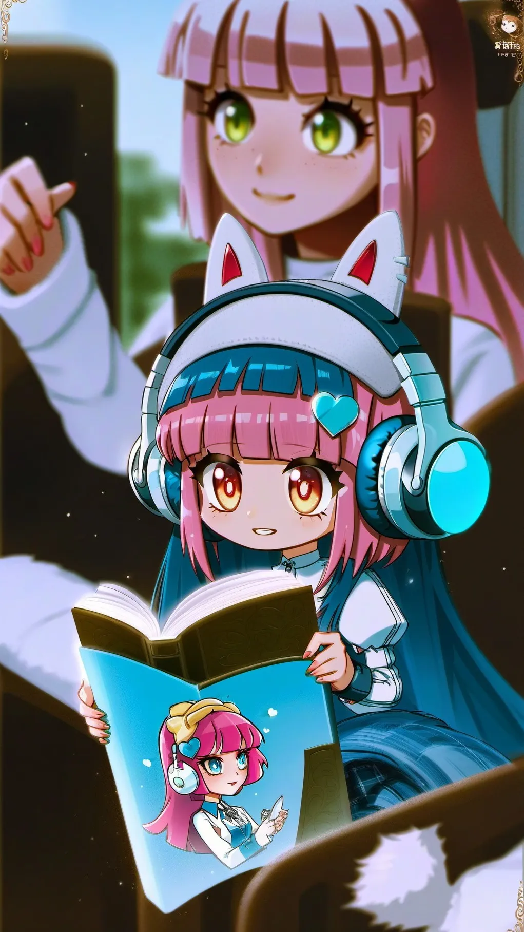 ai character: F.Funi, F.Future background