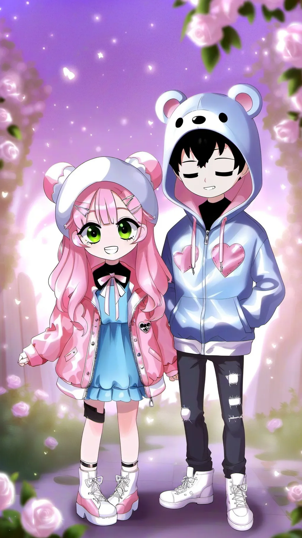 ai character: Sakura x Jevin background