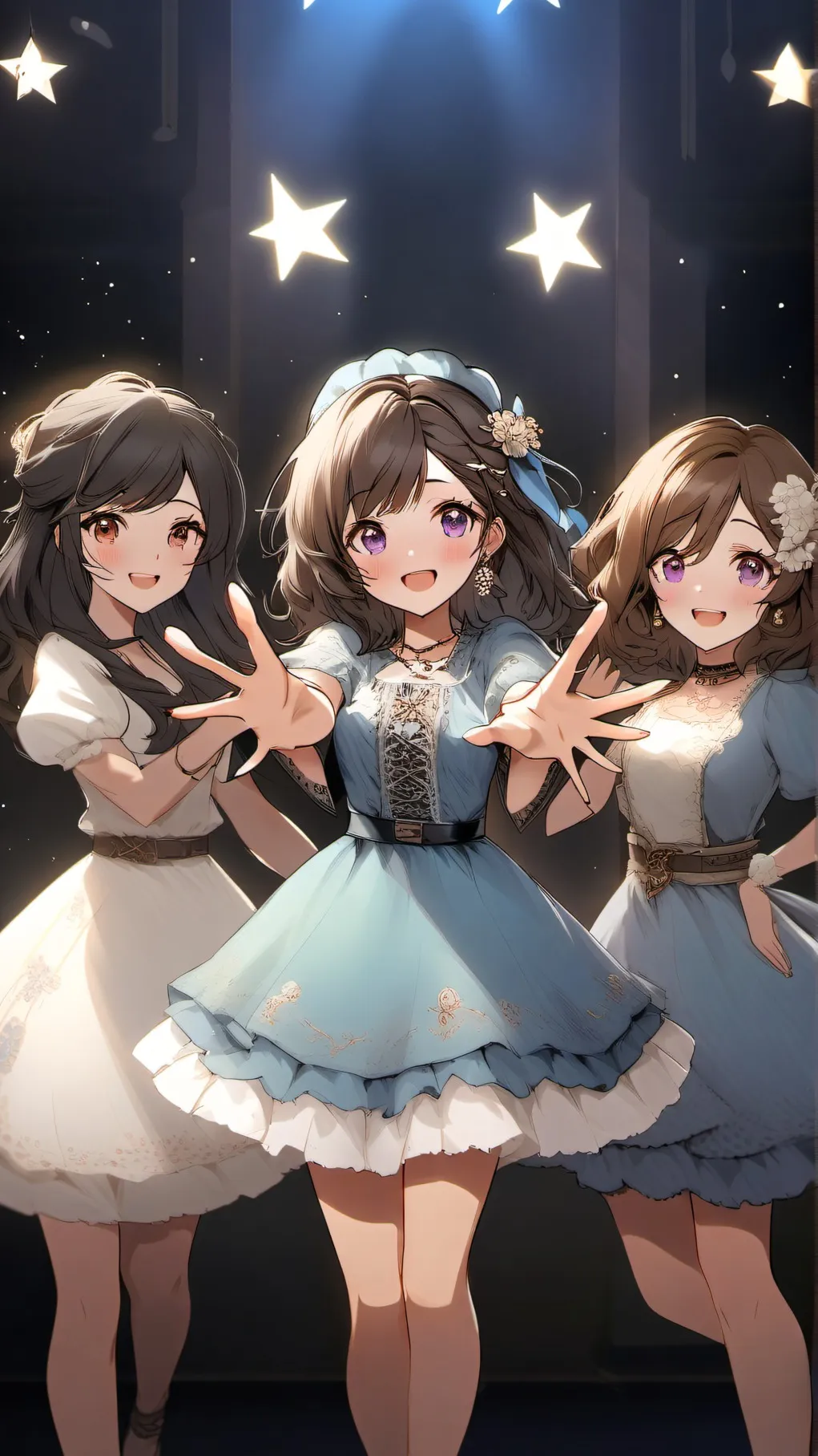 ai character: Cresent moon! background