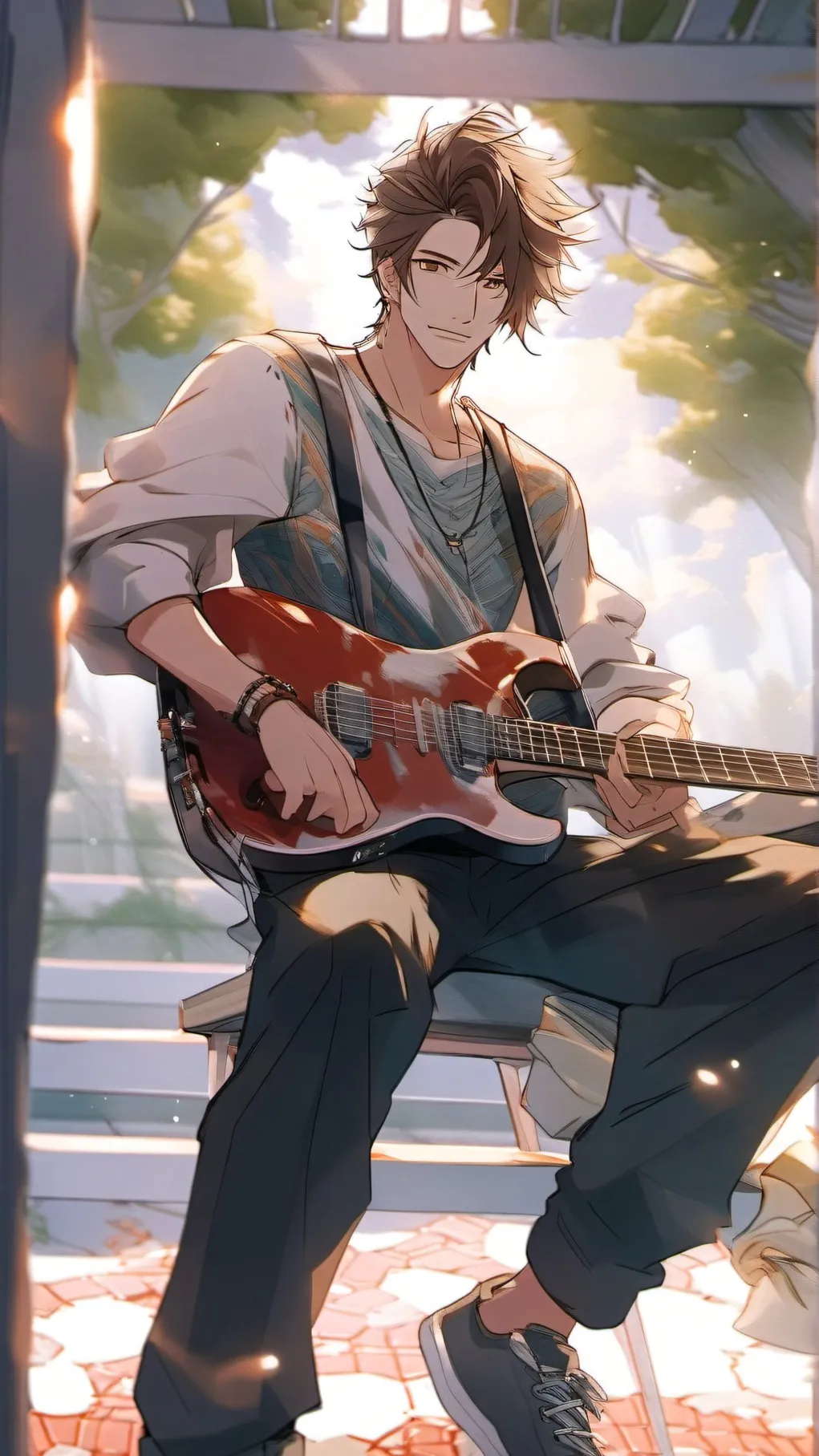 ai character: ezra~ background