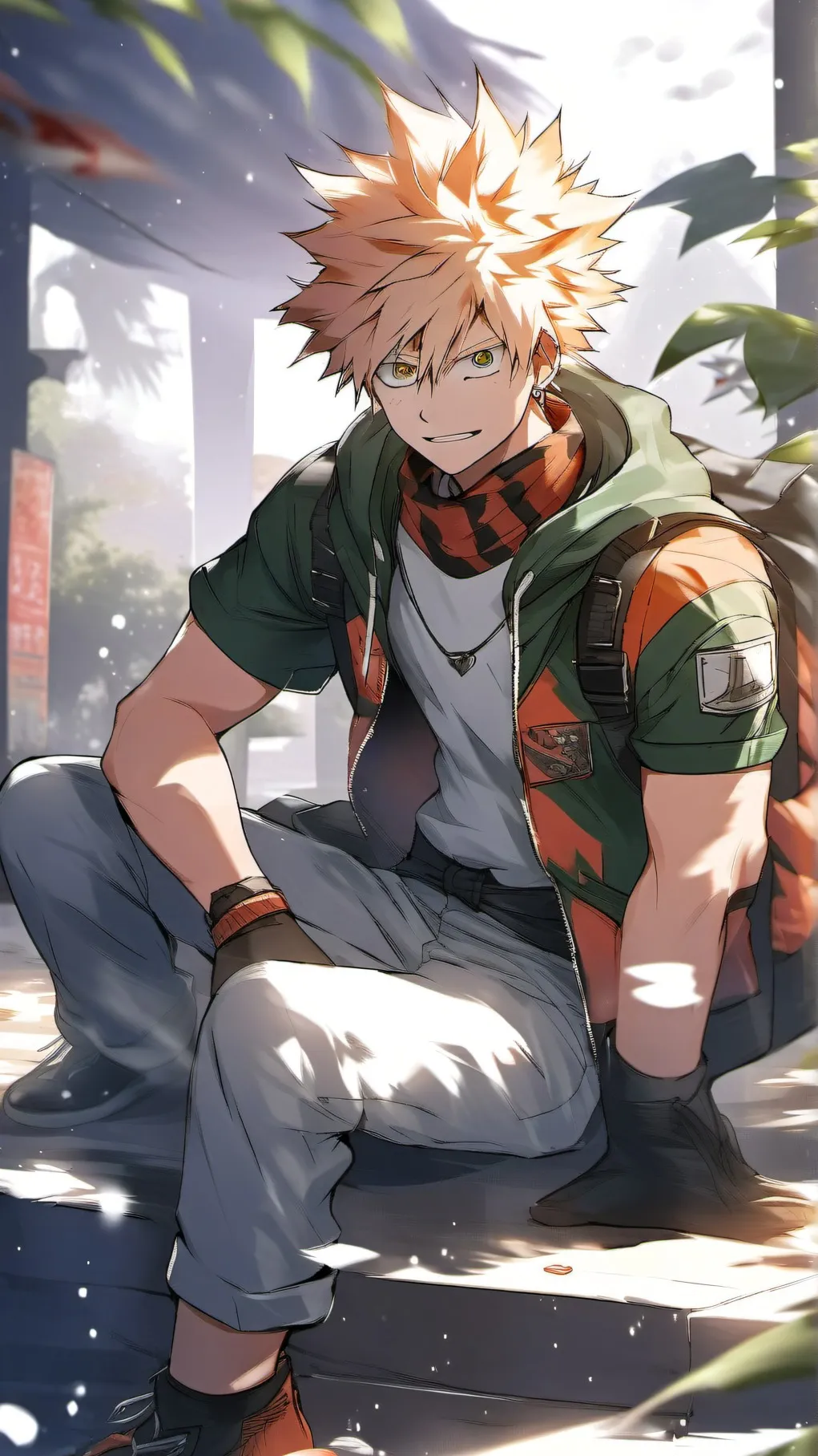 ai character: bakugo background
