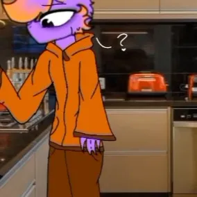 chat with ai character: purple and orange 