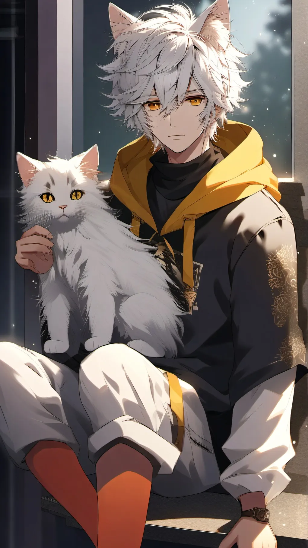 ai character: Scratch background